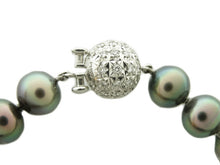 画像をギャラリービューアに読み込む, - 田崎 南洋パール ネックレス K14WG ダイヤ0.72