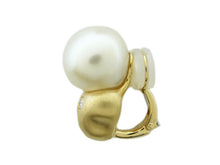 画像をギャラリービューアに読み込む, - 田崎 イヤリング パール12mm K18YG ダイヤ0.14×2