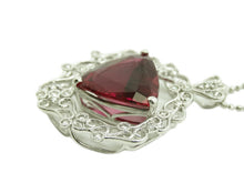 画像をギャラリービューアに読み込む, - ネックレス K18WG ルべライト6.369 ダイヤ0.26