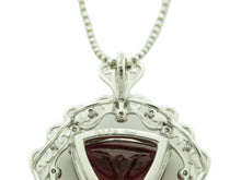 画像をギャラリービューアに読み込む, - ネックレス K18WG ルべライト6.369 ダイヤ0.26