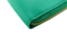 画像をギャラリービューアに読み込む, - Chloe クロエ レザーボウ ラウンドファスナー 長財布 3PO290-889 ジェイドグリーン