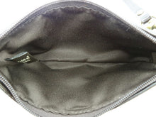 画像をギャラリービューアに読み込む, COACH コーチ Studded wristlet pouch スタッズ付リストレットポーチ 濃茶/ラメ