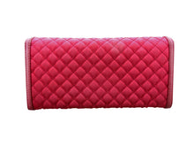画像をギャラリービューアに読み込む, - PRADA プラダ 1M1132 キルティング 二つ折り 長財布 ワインレッド ナイロン/革 長財布 付属パスケースなし