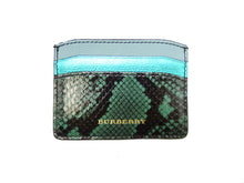 画像をギャラリービューアに読み込む, - BURBERRY バーバリー パイソン/レザー カードケース