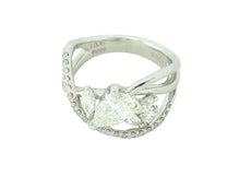 画像をギャラリービューアに読み込む, - リング Pt900 ダイヤ ペアシェイプ 1.006 0.53 #8.5