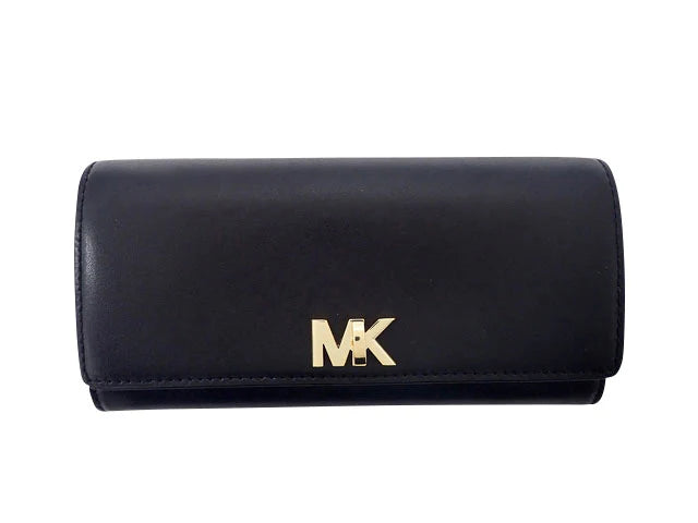 MICHAEL KORS マイケルコース Mott Large Leather Wallet モット ラージ レザー ウォレット ロゴクリップ フラップ 長財布 32T7GOXE3L 中古Aランク 入荷