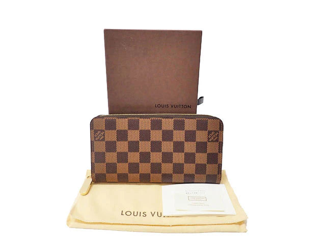 LOUIS VUITTON ルイヴィトン DAMIER EBENE ダミエ･エベヌ Zippy Wallet ジッピー･ウォレット N60015 新品同様SAランク 入荷