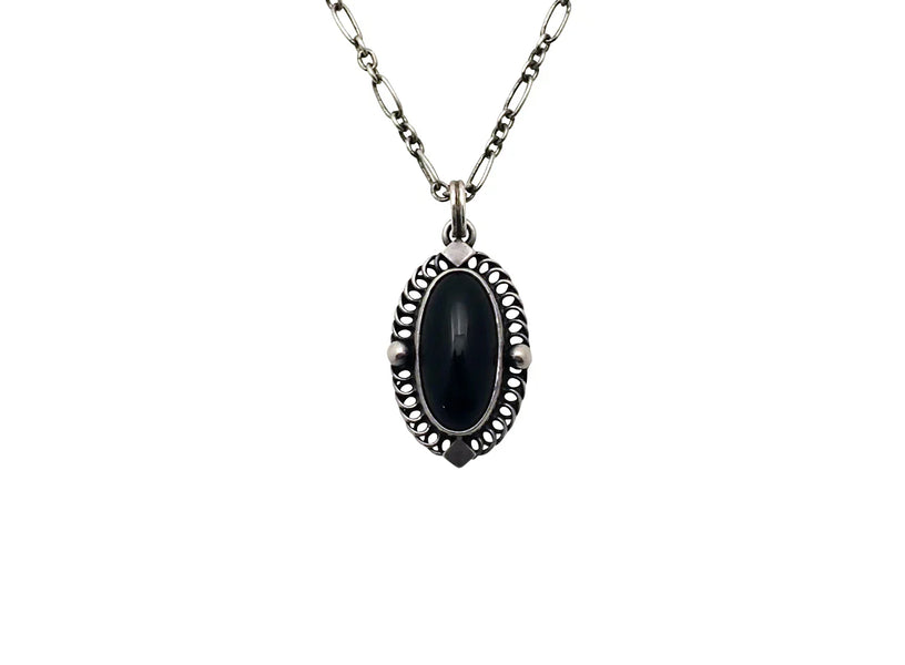 GEORG JENSEN ジョージジェンセン 2004 ヘリテージコレクション ネックレス シルバー オニキス 中古 入荷