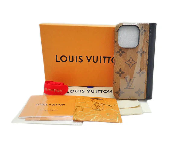 LOUIS VUITTON ルイヴィトン Monogram Reverse モノグラム･リバース IPHONE 15 PRO･Folio アイフォン 15プロ･フォリオ 手帳型ケース M82892 Japan Limited Edition 日本限定 中古Aランク 入荷