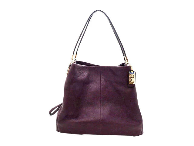 COACH コーチ Madison Leather Small Phoebe マディソン レザー スモール フィービー Tote Bag トートバッグ F34291 中古Aランク 入荷