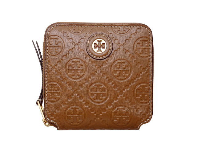 - TORY BURCH トリーバーチ Tモノグラム バイフォールド コンパクト ジップ ウォレット 79380