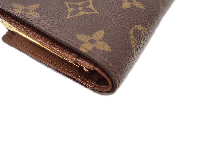 ルイヴィトン 二つ折り 財布 がま口 ポルト モネ ビエ ヴィエノワ M61663 モノグラム レザー 革 普段使い ウォレット レディース 女性 LOUIS VUITTON Wallet Monogram PVC