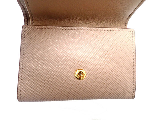 PRADA プラダ SAFFIANO CUIR サフィアーノレザー コンパクト財布 