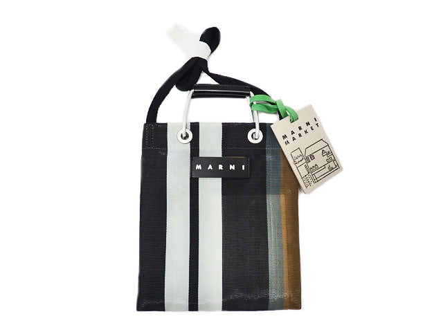 マルニ マーケット MARNI MARKET STRIPE MINI SHOULDER BAG ストライプ 