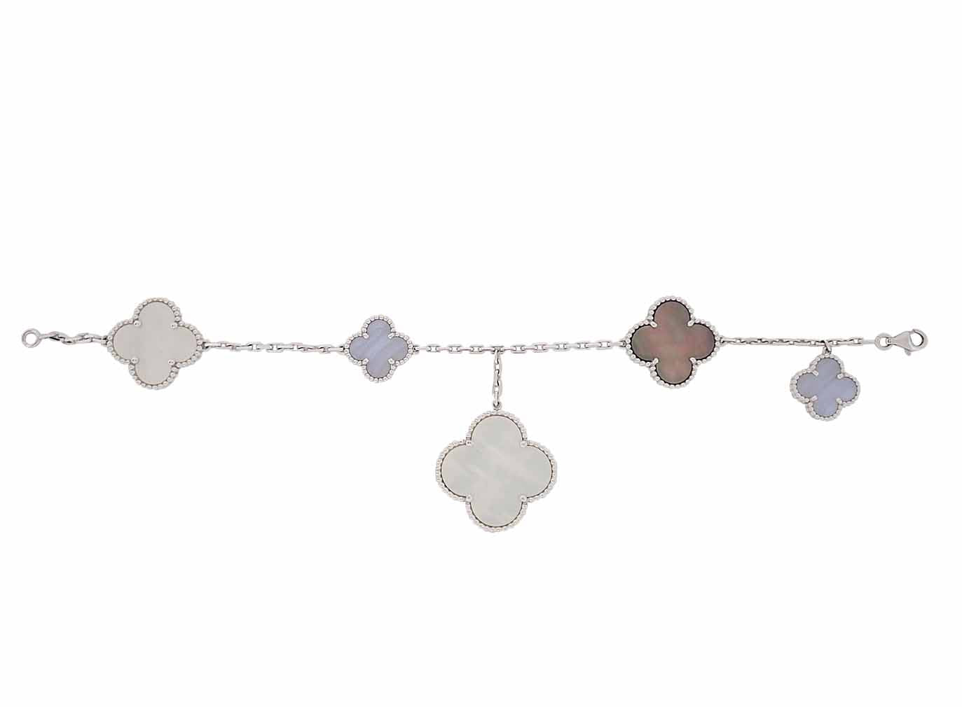 新品　Van Cleef & Arpels 四つ葉ブレスレット カルセドニー Van Cleef & Arpels] ヴァンクリーフ＆アーペル 四つ葉のクローバー