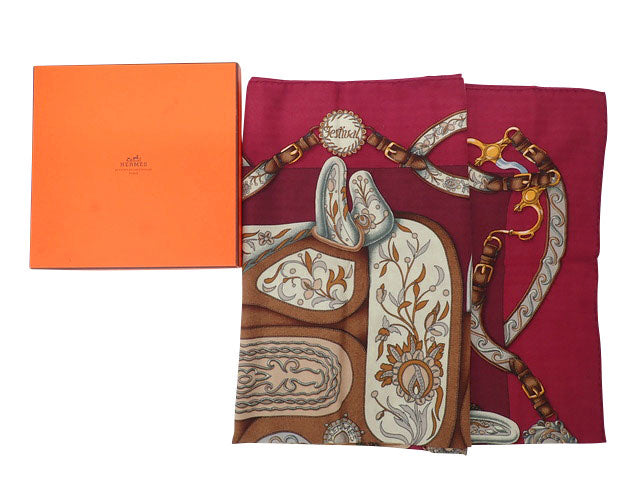 HERMES エルメス CARRE 90 カレ 90 Festival フェスティバル 祭典 Scarf スカーフ