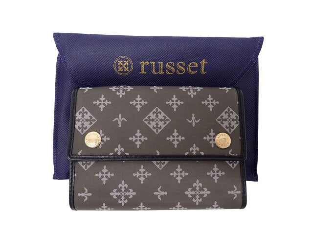 russet ラシット Trifold Wallet with Round zipper coin purse ラウンドファスナー小銭入れ付き 三つ折り財布