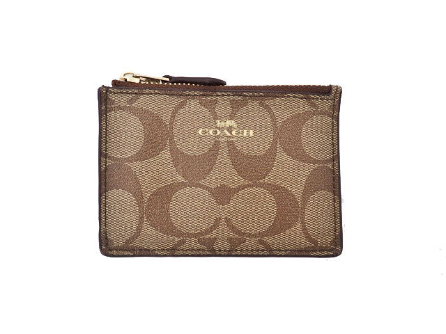 COACH コーチ Signature Coated Canvas シグネチャー コーテッド キャンバス Mini Skinny ID Case ミニ スキニー IDケース F16107