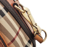 画像をギャラリービューアに読み込む, BURBERRY バーバリー Shadow Horse シャドーホース Check Bowling Bag チェック ボウリングバッグ Boston Bag ボストンバッグ
