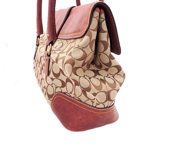 COACH コーチ Signature シグネチャー Boston Tote Bag ボストン