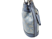 画像をギャラリービューアに読み込む, COACH コーチ Signature シグネチャー Jacquard Stripe Mini Dempsey Bucket Bag ジャガード ストライプ ミニ デンパシー バケットバッグ Logo Patch Drawstring 2way Shoulder Bag ロゴパッチ ドローストリング 2WAY 巾着 ショルダーバッグ C8322
