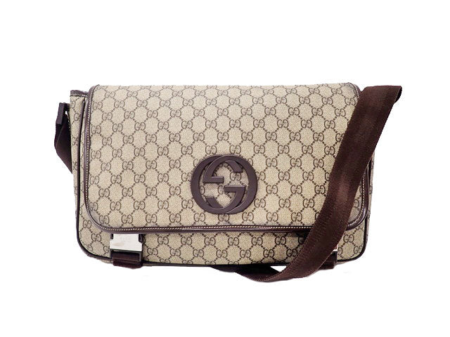 GUCCI グッチ GG Supreme Interlocking G GGスプリーム インターロッキングG Messenger Shoulder Bag メッセンジャー ショルダーバッグ 223661