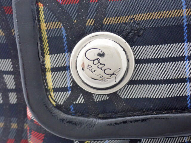 COACH コーチ Poppy Tartan Groovy ポピー タータン グルー