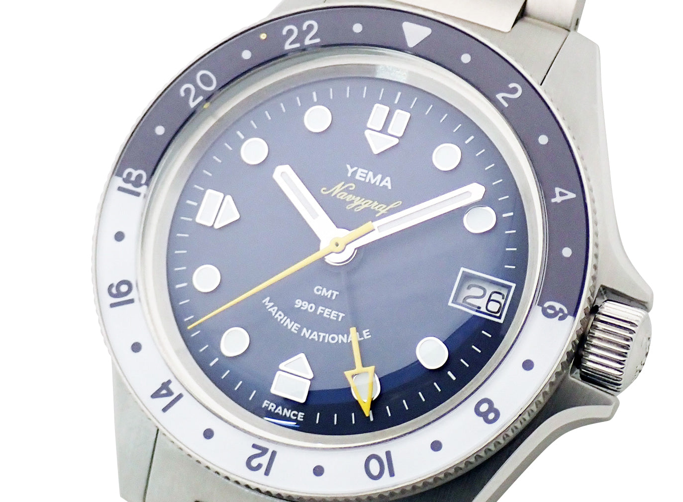 YEMA イエマ ネイビーグラフマリーンナショナルGMT YNAV23MN-AMS – 正 