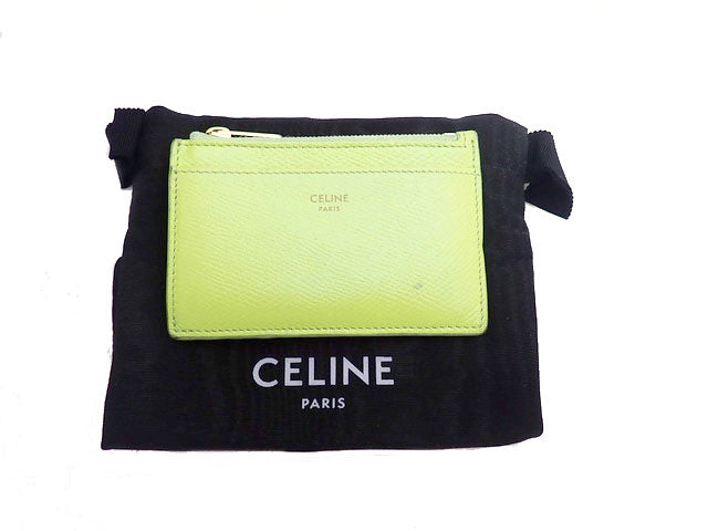 CELINE セリーヌ Zipped Card Holder ジップ付きカードホルダー Fragment Case フラグメントケース Coin Card Case コイン カードケース 10F993BEL