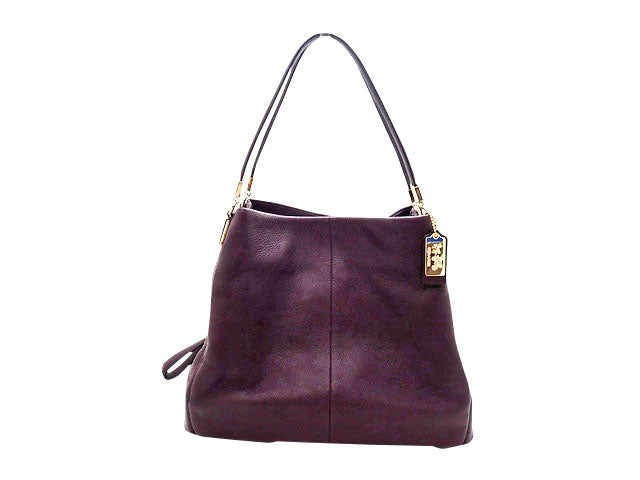 COACH コーチ Madison Leather Small Phoebe マディソン レザー スモール フィービー Tote Bag トートバッグ F34291