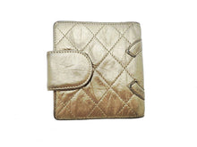 画像をギャラリービューアに読み込む, - CHANEL シャネル COCO ココマーク Vintage Calf ヴィンテージ カーフ Clasp Bi-fold Wallet がま口二つ折り財布
