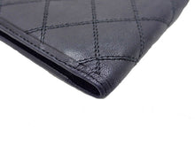 画像をギャラリービューアに読み込む, - CHANEL シャネル Bicolore ビコローレ Double Stitch ダブルステッチ Bi-Fold Wallet Without Coin Purse 小銭入れ無し 二つ折り財布
