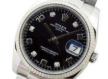 画像をギャラリービューアに読み込む, - ロレックス オイスターパーペチュアルデイト 115234G SS/WG 5Pダイヤ
