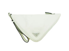 画像をギャラリービューアに読み込む, PRADA プラダ Triangle Leather トライアングル レザー Porch Clutch Bag ポーチ クラッチバッグ 1NE039
