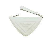 画像をギャラリービューアに読み込む, PRADA プラダ Triangle Leather トライアングル レザー Porch Clutch Bag ポーチ クラッチバッグ 1NE039
