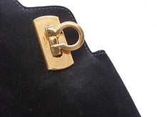 画像をギャラリービューアに読み込む, Salvatore Ferragamo サルヴァトーレ フェラガモ GANCINO ガンチーニ Nubuck Suede Leather ヌバック スエード レザー 2way Hand Bag 2WAYハンドバッグ BA211716
