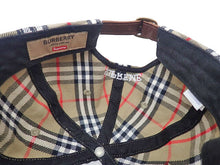画像をギャラリービューアに読み込む, Supreme×BURBERRY LONDON シュプリーム×バーバリー ロンドン Denim 6-Panel Camp Cap デニム ６パネル キャンプ キャップ 帽子 Made in USA
