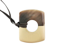 画像をギャラリービューアに読み込む, HERMES エルメス Dalva GM ダルヴァ GM Buffalo Horn バッファローホーン Pendant Necklace ペンダント ネックレス Made in Vietnam
