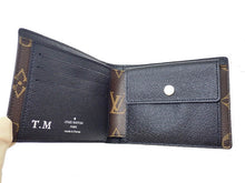 画像をギャラリービューアに読み込む, LOUIS VUITTON ルイヴィトン Monogram Macassar モノグラム･マカサー Portefeuille Mindoro ポルトフォイユ･ミンドロ M60411 イニシャル入り

