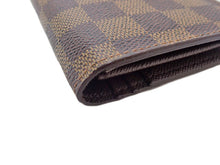 画像をギャラリービューアに読み込む, LOUIS VUITTON ルイヴィトン DAMIER EBENE ダミエ･エベヌ Portefeuille Brazza ポルトフォイユ･ブラザ N60017 イニシャル入り
