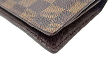 画像をギャラリービューアに読み込む, LOUIS VUITTON ルイヴィトン DAMIER EBENE ダミエ･エベヌ Portefeuille Brazza ポルトフォイユ･ブラザ N60017 イニシャル入り
