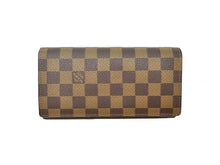 画像をギャラリービューアに読み込む, LOUIS VUITTON ルイヴィトン DAMIER EBENE ダミエ･エベヌ Portefeuille Brazza ポルトフォイユ･ブラザ N60017 イニシャル入り
