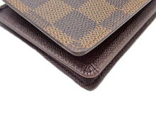 画像をギャラリービューアに読み込む, LOUIS VUITTON ルイヴィトン DAMIER EBENE ダミエ･エベヌ Portefeuille Florin ポルトフォイユ･フロリン N60011 イニシャル入り
