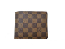 画像をギャラリービューアに読み込む, LOUIS VUITTON ルイヴィトン DAMIER EBENE ダミエ･エベヌ Portefeuille Florin ポルトフォイユ･フロリン N60011 イニシャル入り
