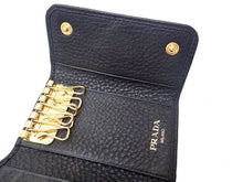 画像をギャラリービューアに読み込む, PRADA プラダ VITELLO GRAIN ヴィッテロ グレイン レザー 6 Key Case 6連キーケース OUTLET アウトレット 1PG222
