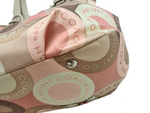 画像をギャラリービューアに読み込む, COACH コーチ Satin Snap Head サテン スナップヘッド Tote Bag トートバッグ F18442
