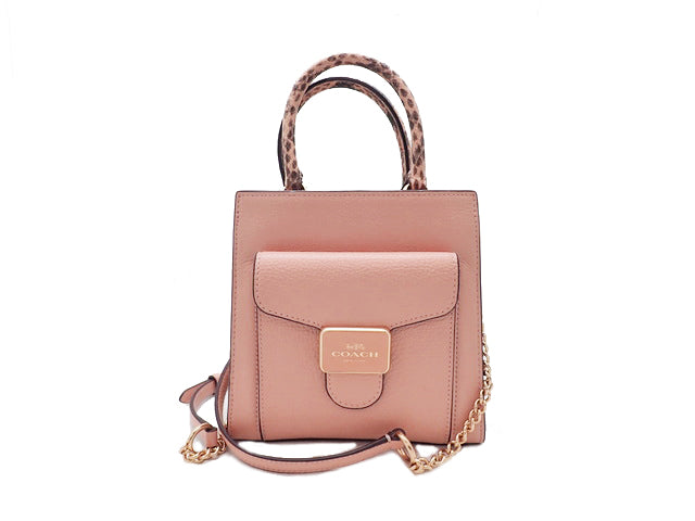 COACH コーチ Mini Pepper Crossbody Pebble and Python Embossed Leather ミニペッパー クロスボディ ペブルド パイソン エンボスレザー 2way Mini Hand Bag 2WAY ミニ ハンドバッグ C6779