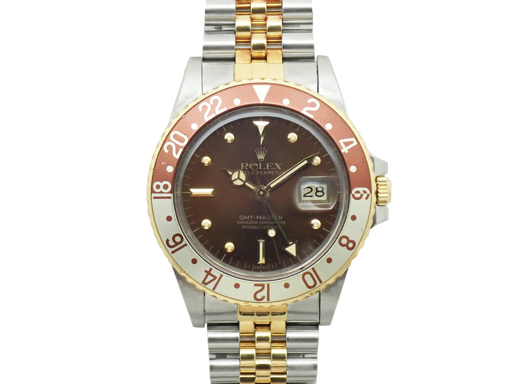 - ロレックス GMTマスターI 16753 フジツボ SS/YG
