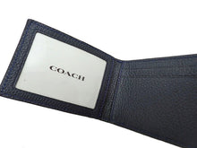 画像をギャラリービューアに読み込む, COACH コーチ 3-IN-1 Wallet Signature Leather 3-IN-1 ウォレット シグネチャー レザー Detachable ID Window Card Case Biｆold Wallet Without Coin Purse 取り外し可能IDウィンドウ/カードケース付 小銭入れ無し 二つ折り財布 C1231
