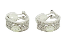 画像をギャラリービューアに読み込む, ピアス イヤリング K18WG ダイヤ 0.743 0.24/0.713 0.24
